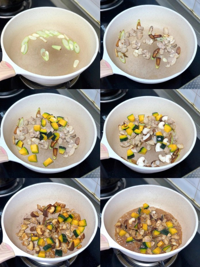 Bữa tối làm món cơm gà trộn bí ngô nấu bằng nồi cơm điện ngon và lạ miệng Bữa tối làm món cơm gà trộn bí ngô nấu bằng nồi cơm điện ngon và lạ miệng