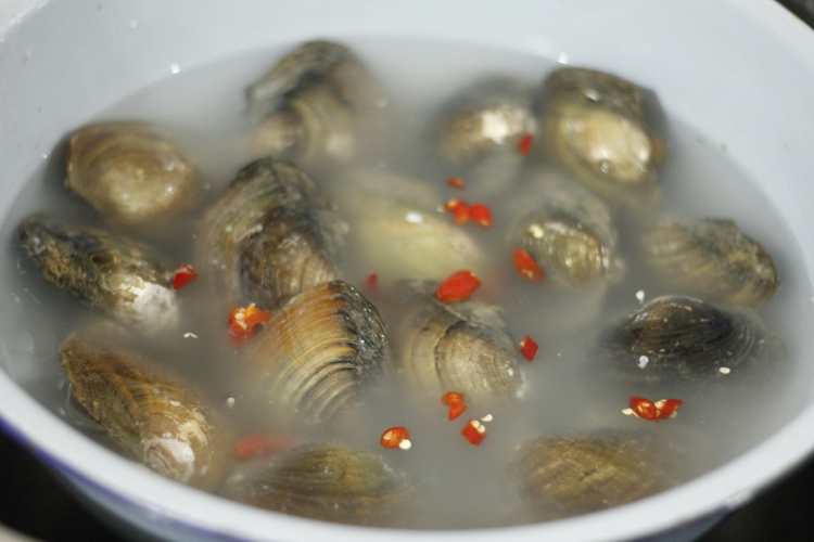 Cháo trai - thức quà chiều đông Hà Nội