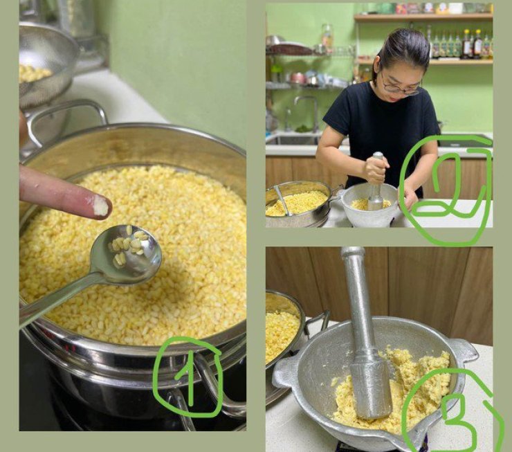 Cách làm xôi cốm sen dừa - thức quà mang hương vị tình thân vào những ngày cuối thu, thơm ngon, đơn giản Cách làm xôi cốm sen dừa - thức quà mang hương vị tình thân vào những ngày cuối thu, thơm ngon, đơn giản