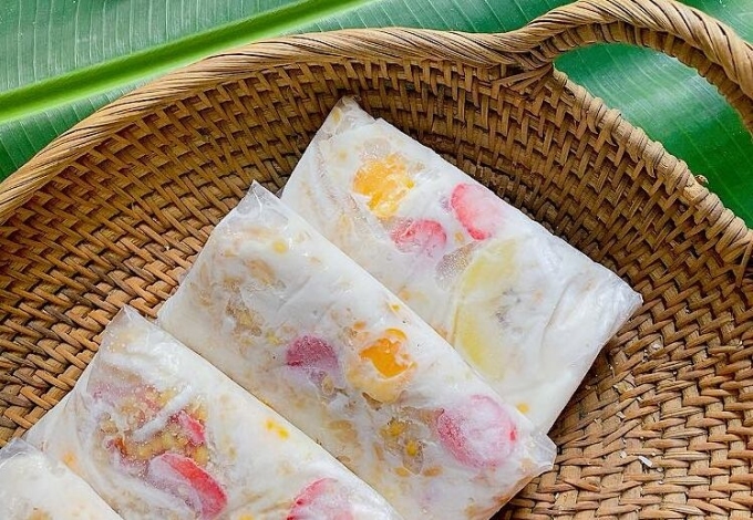 Kem chuối trái cây