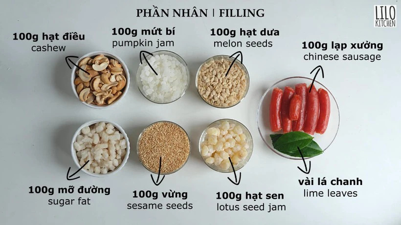 Cách làm bánh Trung thu nướng thập cẩm, thành công ngay lần đầu tiên Cách làm bánh Trung thu nướng thập cẩm, thành công ngay lần đầu tiên