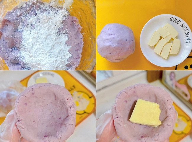 Cách cực dễ làm bánh trung thu khoai môn dẻo thơm mềm mịn