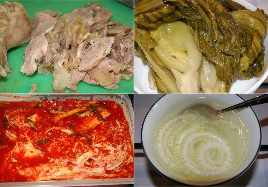 Gỏi bò kim chi chua cay, lạ miệng