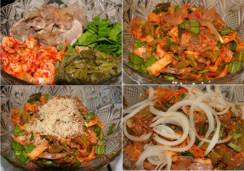 Gỏi bò kim chi chua cay, lạ miệng