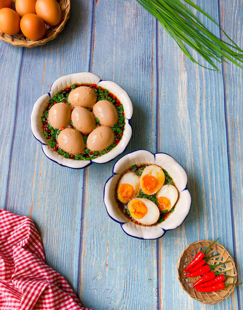 Trứng gà ngâm nước tương Trứng gà ngâm nước tương