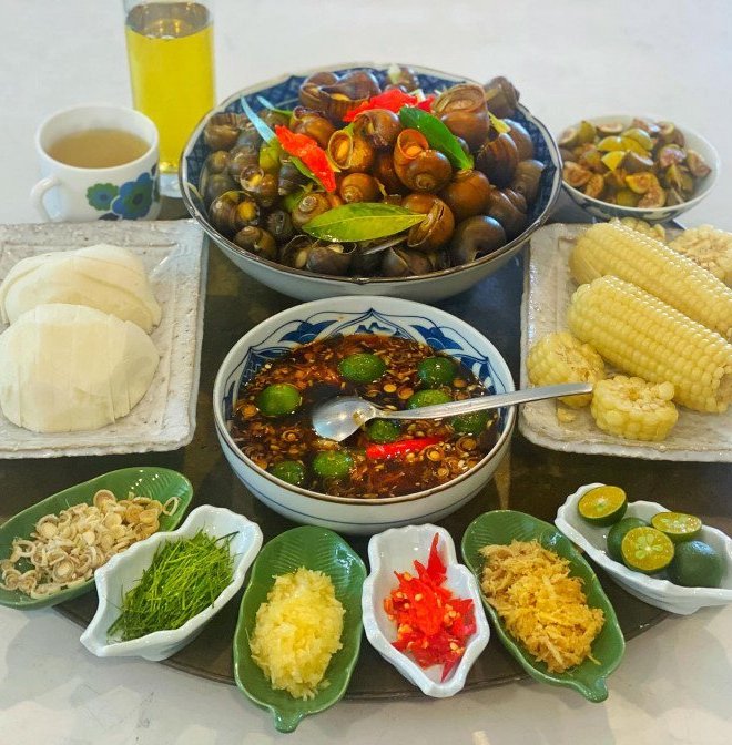 Mát trời học bố đảm cách luộc ốc ngon, mẹo 