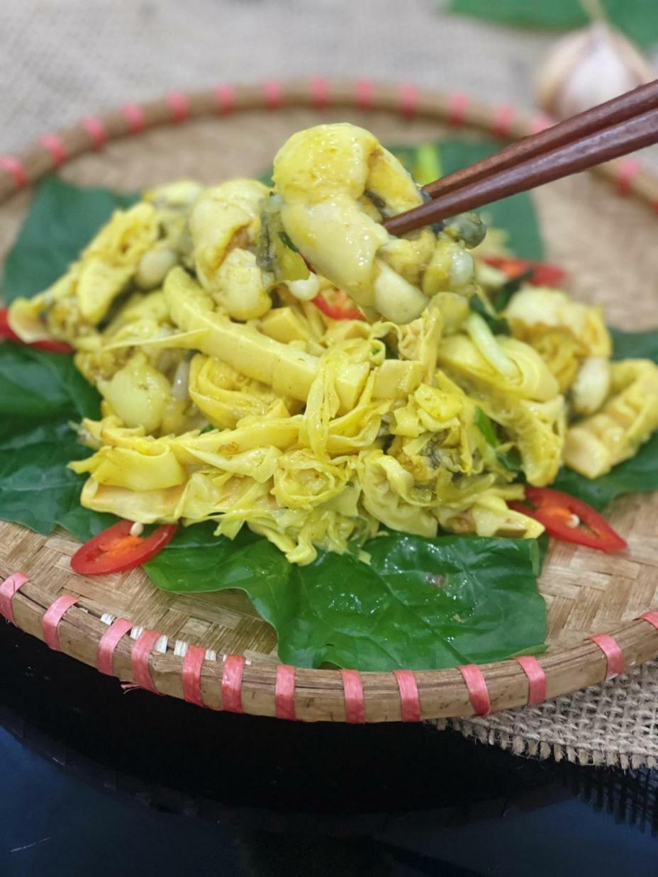 Ếch xào măng tươi