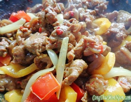 Công thức làm món dê xào thập cẩm