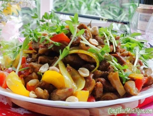 Công thức làm món dê xào thập cẩm