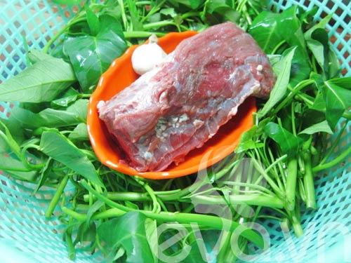 Món Ngon Dễ Làm - Thịt Trâu Xào Rau Muống Món Ngon Dễ Làm - Thịt Trâu Xào Rau Muống