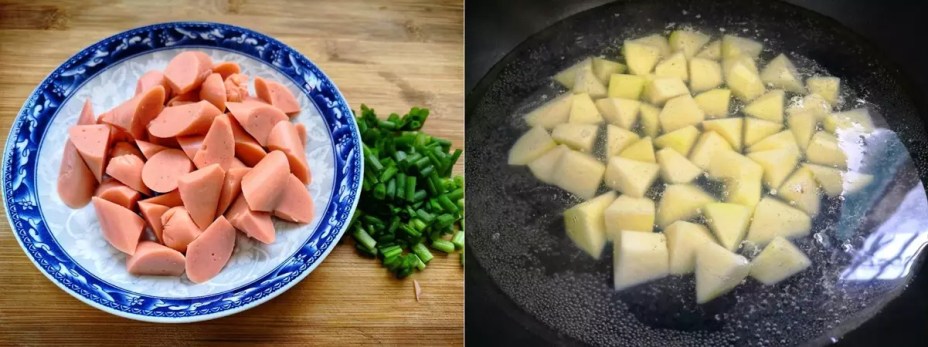 Khoai tây chiên lắc xúc xích – món vặt ngon mà ăn cơm cũng tuyệt
