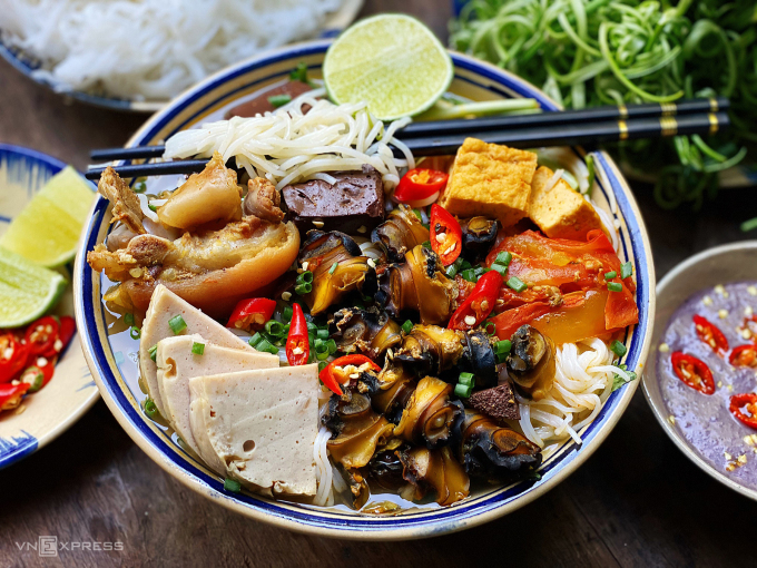 Cách nấu bún riêu vị Sài Gòn Cách nấu bún riêu vị Sài Gòn