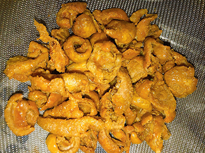 Da gà chiên sả ớt