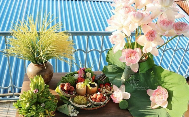 Chiêm ngưỡng loạt ảnh mâm cúng Tết Đoan Ngọ đẹp hút hồn của các mẹ đảm, nhìn mà không nỡ ăn