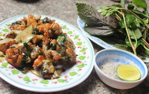 Hấp dẫn ếch chiên nước mắm
