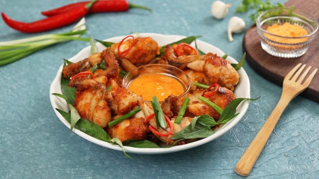 Đùi ếch chiên bơ cay