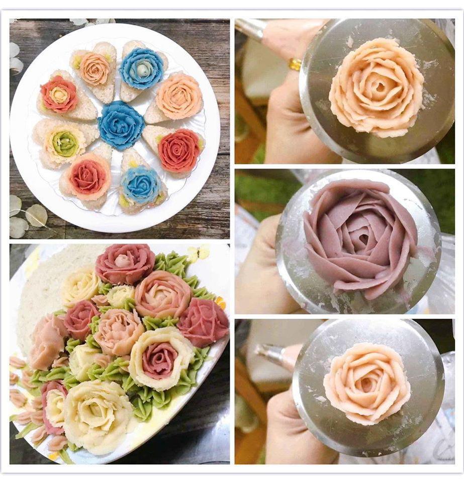 Tự làm túi xôi hoa đậu phong cách Hàn Quốc đang 