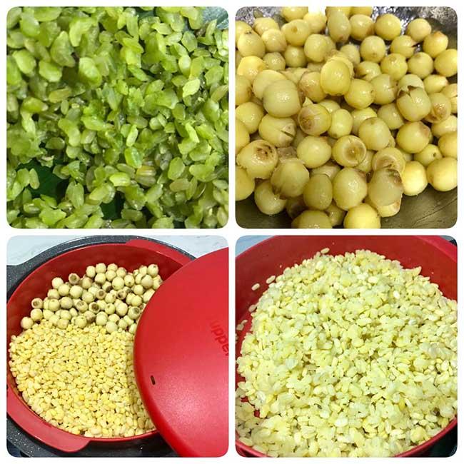 Xôi cốm hạt sen dẻo ngọt lưu trọn hương vị mùa thu