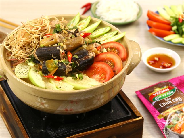 Cách làm lẩu lươn chua cay