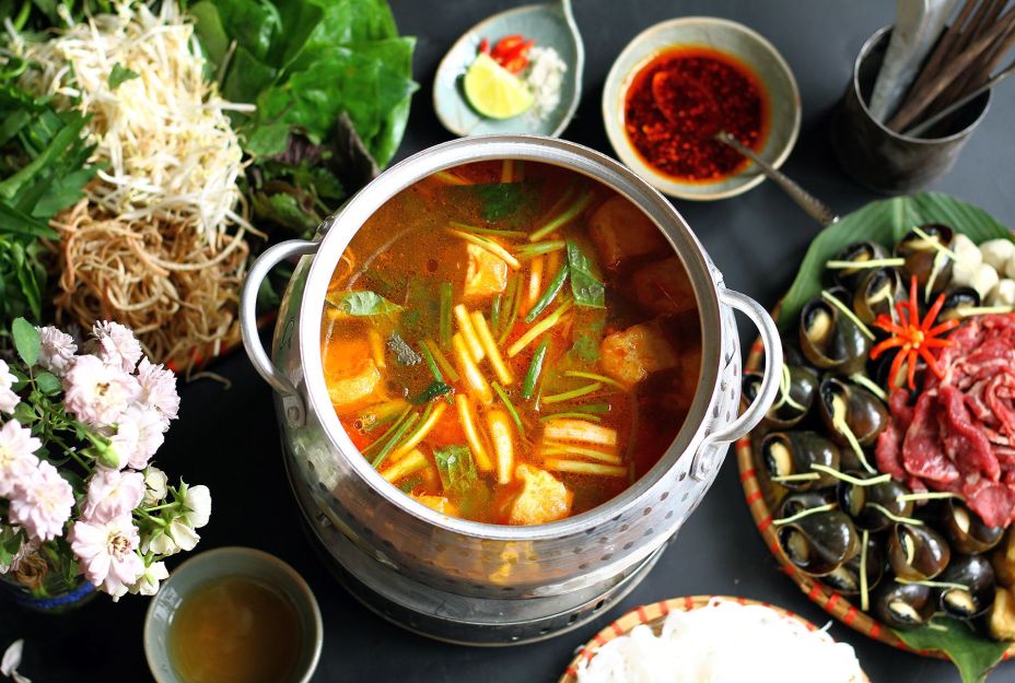 Cách làm lẩu ốc mùa thu