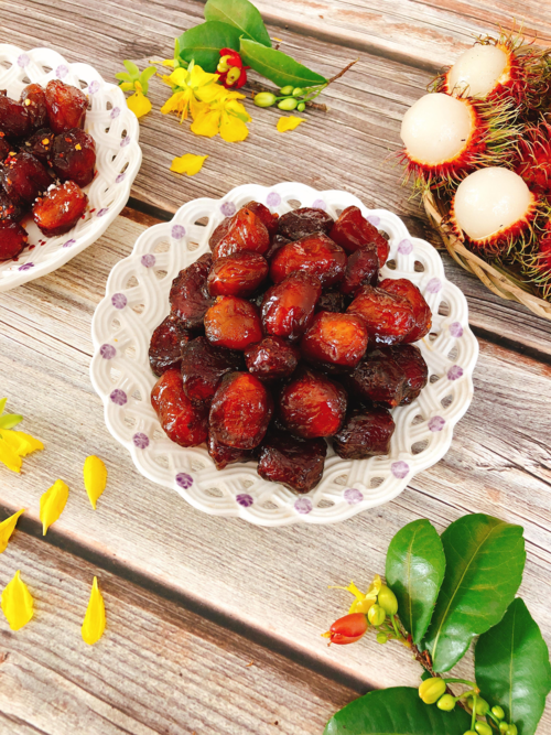 Cách làm mứt chôm chôm dẻo đón Tết