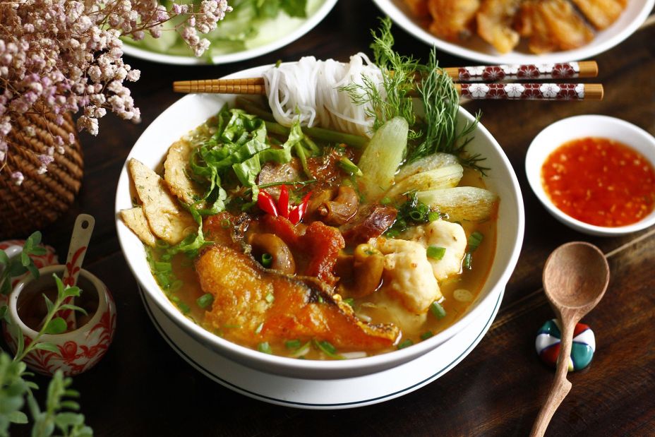 Cách nấu bún cá cay Hải Phòng