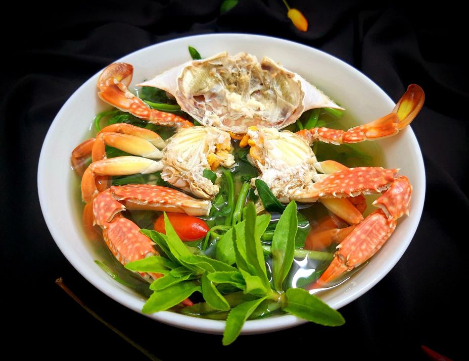 Canh ghẹ rau muống quả chay kiểu Hải Phòng Canh ghẹ rau muống quả chay kiểu Hải Phòng