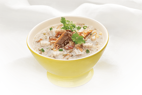 Cháo lươn khoai môn đậu xanh