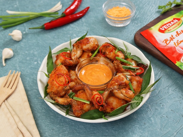 Đùi ếch chiên bơ cay