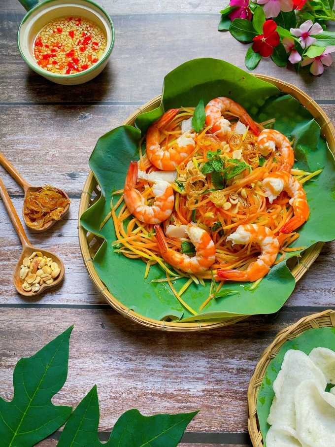 Gỏi đu đủ tôm thịt