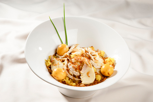 Xôi gà đậu xanh