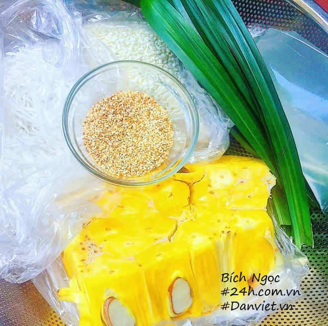 Cách làm xôi mít lá dứa thơm nức mũi, ăn là nghiện Cách làm xôi mít lá dứa thơm nức mũi, ăn là nghiện