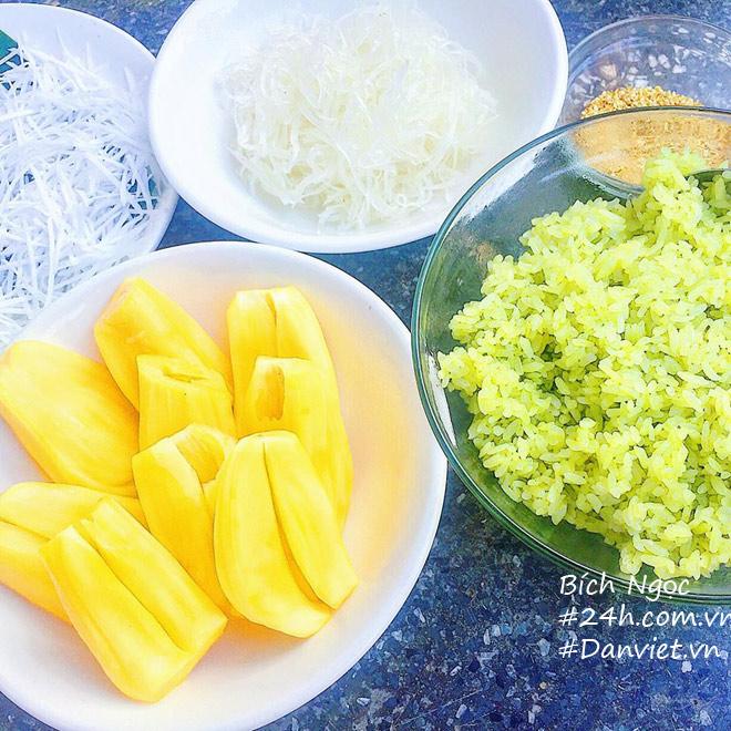 Cách làm xôi mít lá dứa thơm nức mũi, ăn là nghiện Cách làm xôi mít lá dứa thơm nức mũi, ăn là nghiện