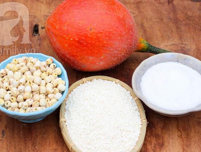 Cô gái Hà Nội chia sẻ cách làm xôi gấc hạt sen ngon đẹp cúng ông Công ông Táo Cô gái Hà Nội chia sẻ cách làm xôi gấc hạt sen ngon đẹp cúng ông Công ông Táo