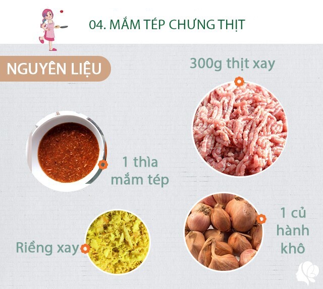 Hôm nay nấu gì: Cơm chiều 4 món vừa đậm đà lại ngon miệng, dễ ăn Hôm nay nấu gì: Cơm chiều 4 món vừa đậm đà lại ngon miệng, dễ ăn
