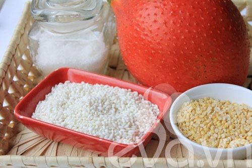 Công thức làm món xôi gấc đậu xanh ngày Tết Công thức làm món xôi gấc đậu xanh ngày Tết