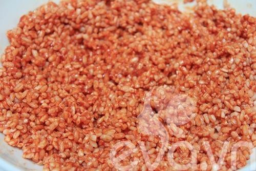 Công thức làm món xôi gấc đậu xanh ngày Tết Công thức làm món xôi gấc đậu xanh ngày Tết