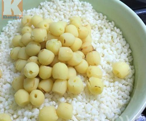 Cách làm món xôi hạt sen thơm bùi, ngon miệng cho bữa sáng