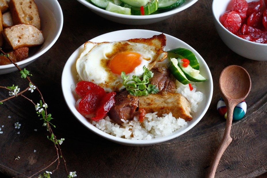 Xôi thịt má đào Xôi thịt má đào